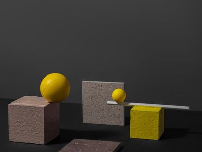 Abstract shapes representing balance and harmony